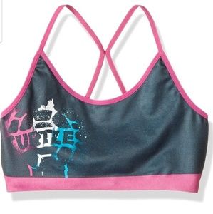 3 Tween Teenage ninja turtles TMNT sports bra M-L